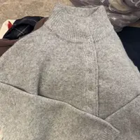 ［小小布］no退换-东大门正品b5y 半扣净色毛衣