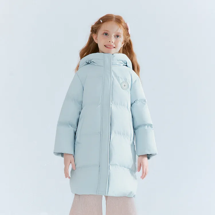 笛莎童装女童羽绒服秋冬款三防蓄热中长款外套保暖防寒-832566601