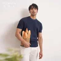 简单人高品质200支收藏级【100%精纺纯棉】侧开叉高奢休闲短袖T恤 