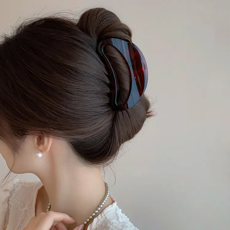 法式女日韩顶夹日式复古抓夹发夹发卡ins大抓夹简约鲨鱼夹气质