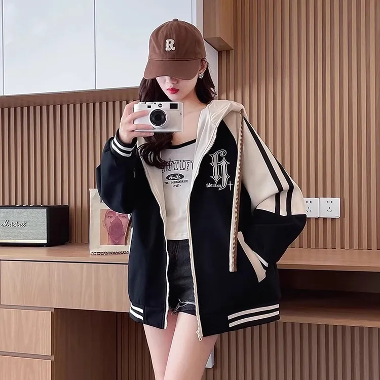 2025新款棒球服外套女装春秋季洋气学院风休闲卫衣初高中学生上衣