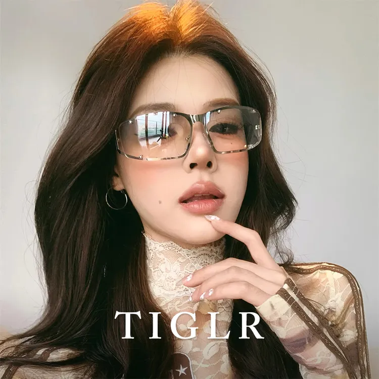 帝格勒欧美金属Y2K太阳镜镂空女个性辣妹镶钻墨镜时尚遮阳太阳镜