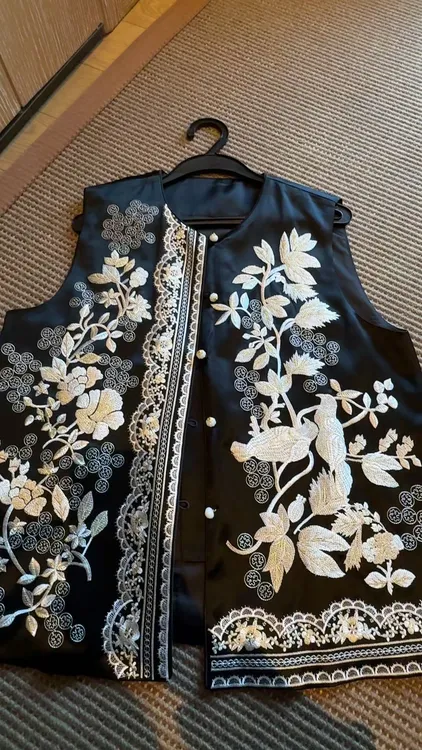 【TANTAN】绣花中式时尚百搭刺绣马夹#381