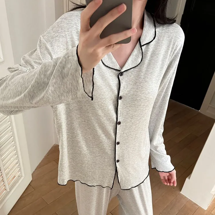 好梦依睡衣女秋季2025新款休闲风带胸家居服甜妹时尚大码睡衣套装