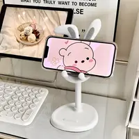 小兔子手机支架可升降调节网红桌面懒人自拍直播学生多功能可爱