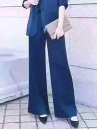 不支持退换/时尚套装百搭高腰宽松阔腿巴黎裤 5100261