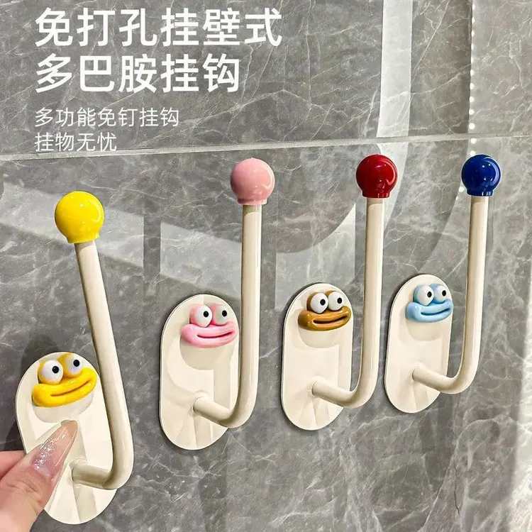 【抢!二点九九元/4个】发圈发箍粘钩卫生间收纳架发夹皮筋头绳挂钩