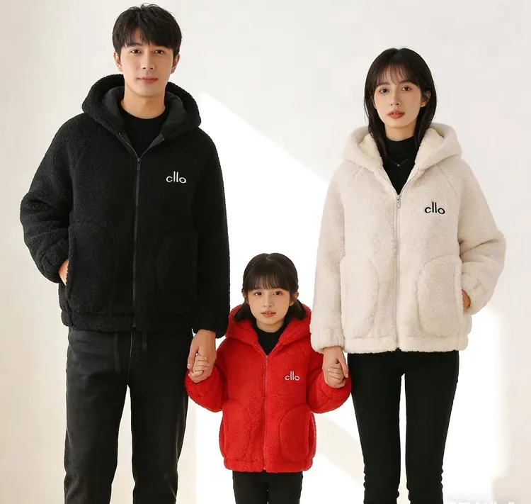 【暖心】冬季三层夹棉一体绒加绒加厚儿童小中大童连帽家居服棉衣