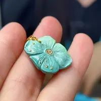 18K金镶嵌绿松石珠宝奇石