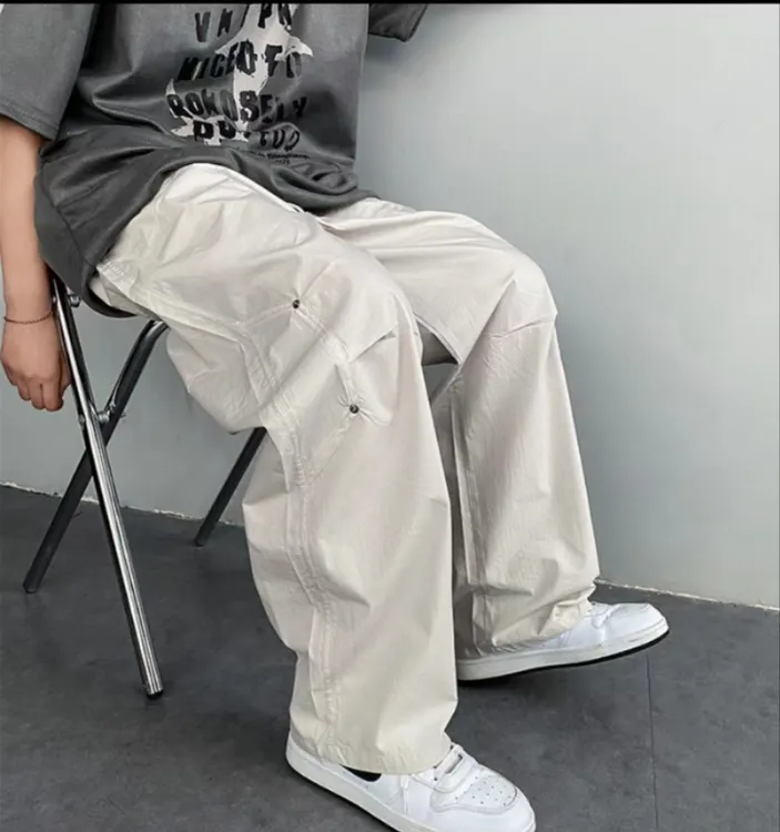 夏季新款冰丝锦棉速干直筒裤嘻哈111