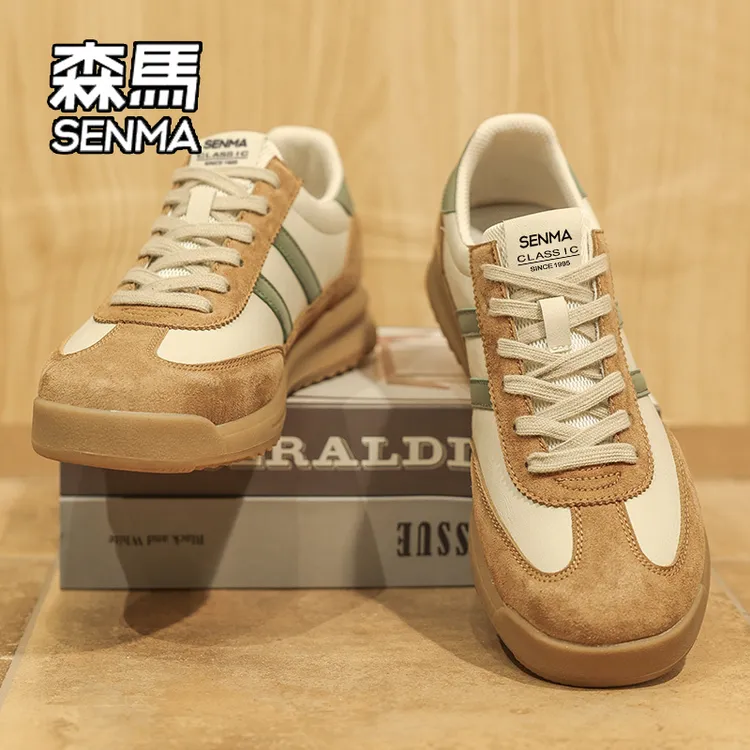 SENMA/森马男鞋德训鞋男款2025新款秋秋季鞋子男百搭经典休闲板鞋