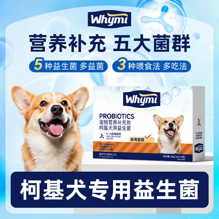 柯基犬专用益生菌粉宠物犬用狗狗小幼犬成犬肠胃宝肠道消化宝