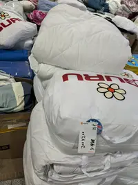 《厚广家》3楼200×200花朵袋子款白色化纤子母被 发1套