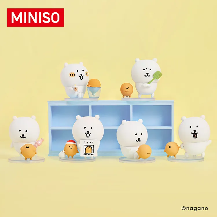 名创优品Joke Bear与鼹薯饼自嘲熊手办盲盒潮玩桌面摆件送礼好物