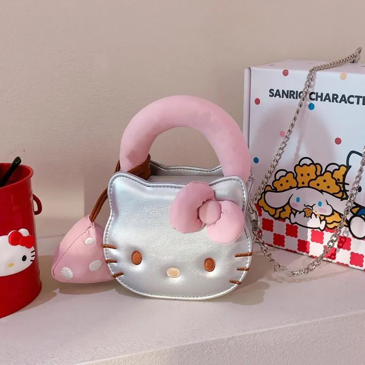 hellokitty凯蒂猫可爱迷你手提包女2025超火小挎包新款链条斜挎包