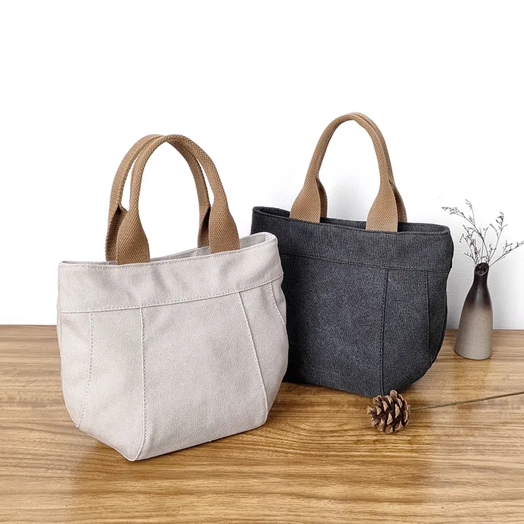 新款可爱手提帆布包外出帆布手提袋上班手拎包百搭上班族妈妈包