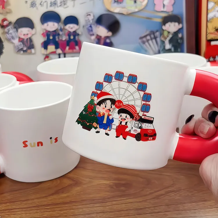 新款莎头5114香港应援周边马克杯陶瓷杯金属徽章高颜值创意收藏