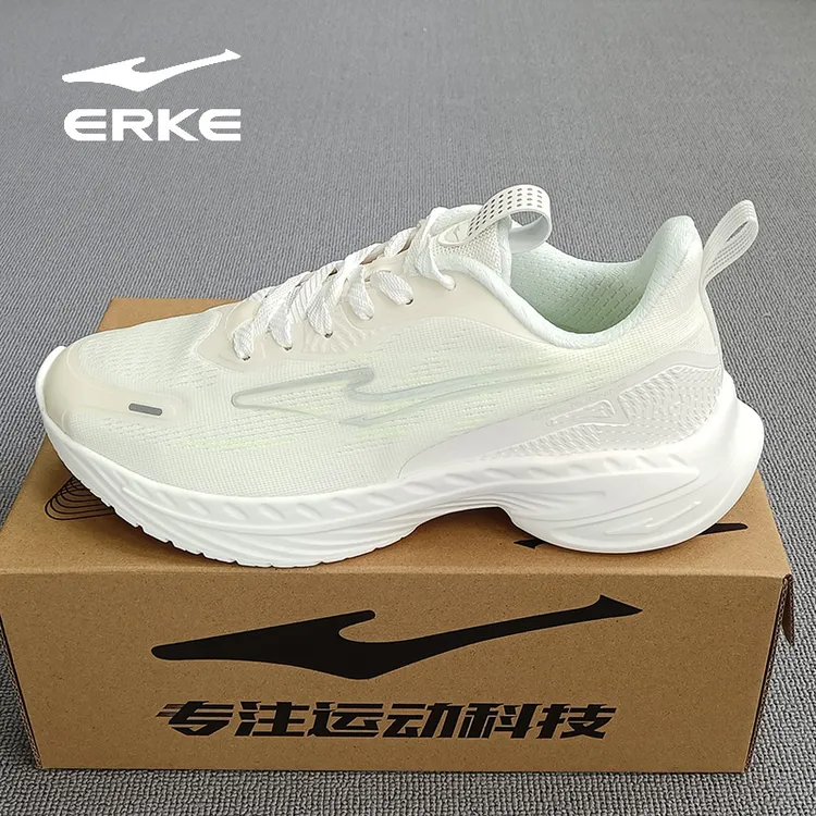 erke/鸿星尔克男士减震跑步鞋舒适透气网面秋季轻便跑鞋时尚百搭