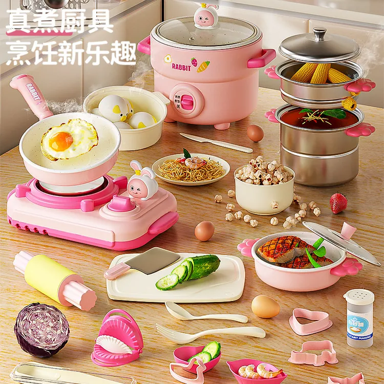 迷你小厨房真煮全套真实版儿童可做饭网红玩具厨具女孩子生日礼物