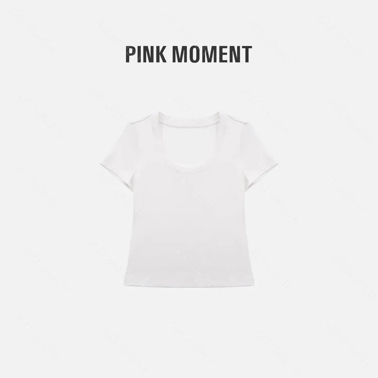 PM王囡囡 白色光版大圆领短袖 ND1B0961