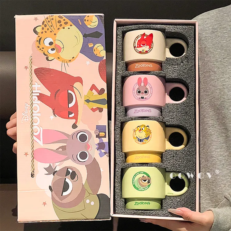 疯狂动物城联名马克杯朱迪尼克情侣咖啡杯办公室水杯圣诞生日礼物