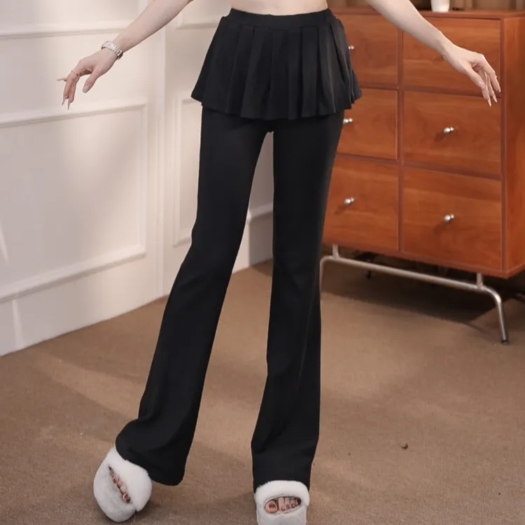 096雲之意秋冬舞蹈双绒裙裤现代舞练功裤古典舞瑜伽普拉提