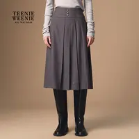 *TeenieWeenie小熊半身裙女25气质简约优雅中长A字裙TTWH254TW2B