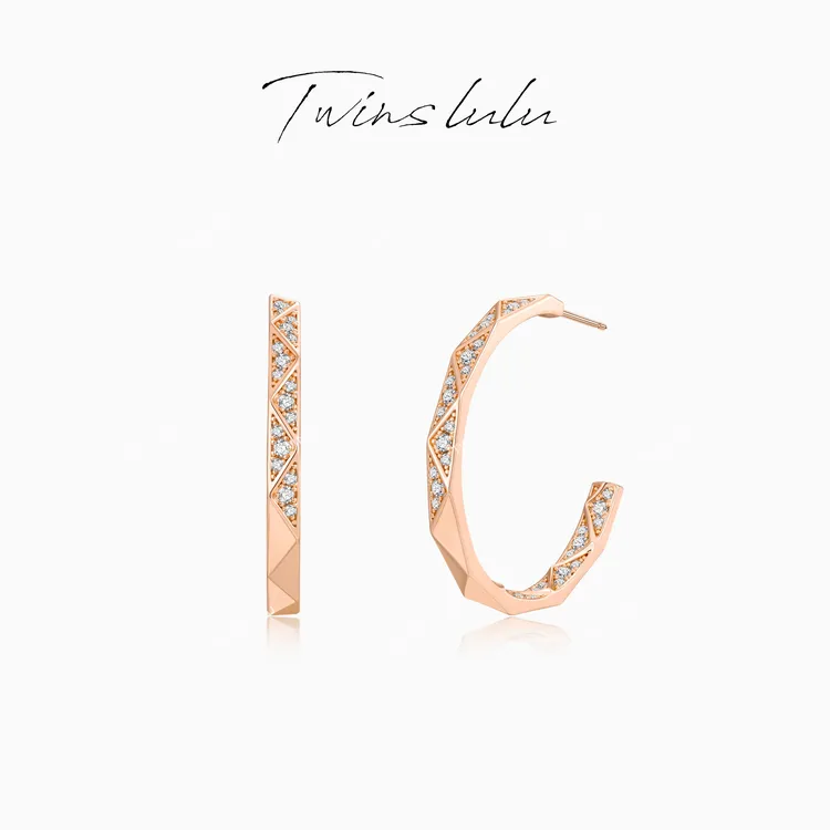 TWINS LULU出游季夏上新三角切面耳环TSL1558