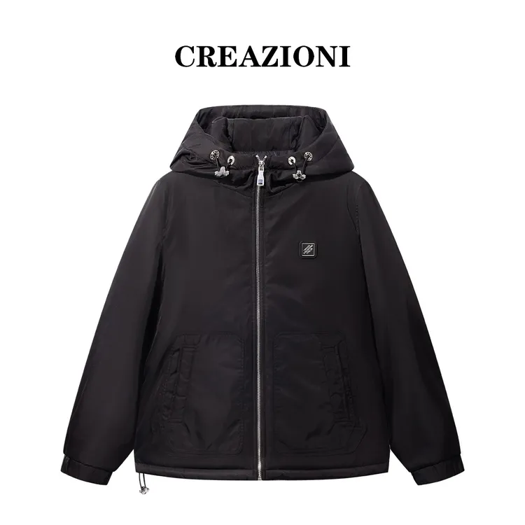 CREAZIONI羽绒服男保暖轻奢防风行政夹克羽绒服男款冬季短款防水
