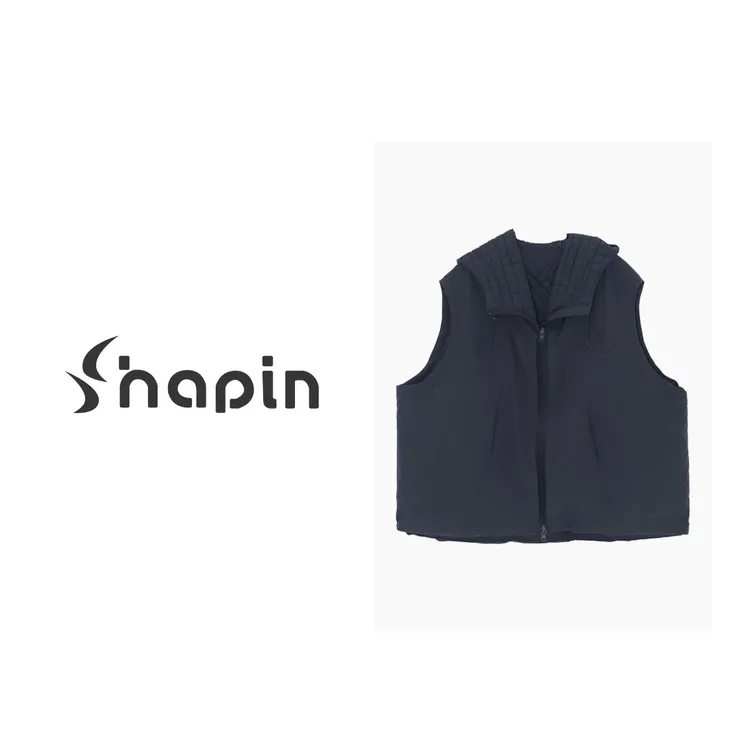 双面穿拉链连帽2024年外套叠穿百搭洋气无袖夹克BXY2243056