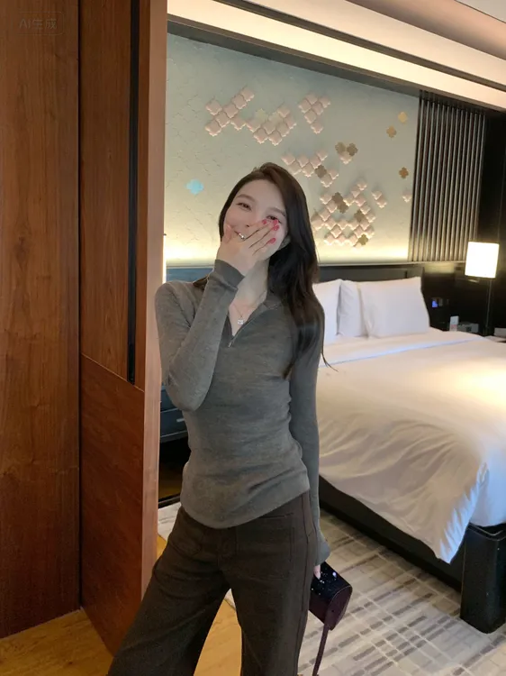 BIG WHITE REMADE“云感衫”100扬子48支精纺羊毛爽肤感打底W09039