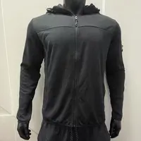 秋季新款 男士tex长袖纯色运动开衫 健身休闲拉链外套