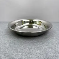 3-326 家用不锈钢盘 24*4.5CM 重约200G