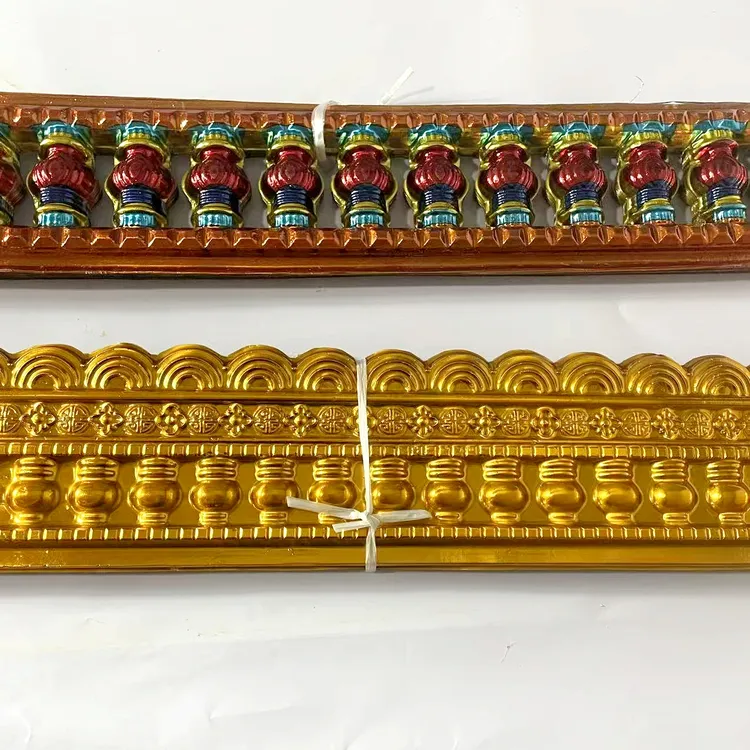 吸塑彩色栏杆，塑料镀金，塑料手工制作材料装饰品