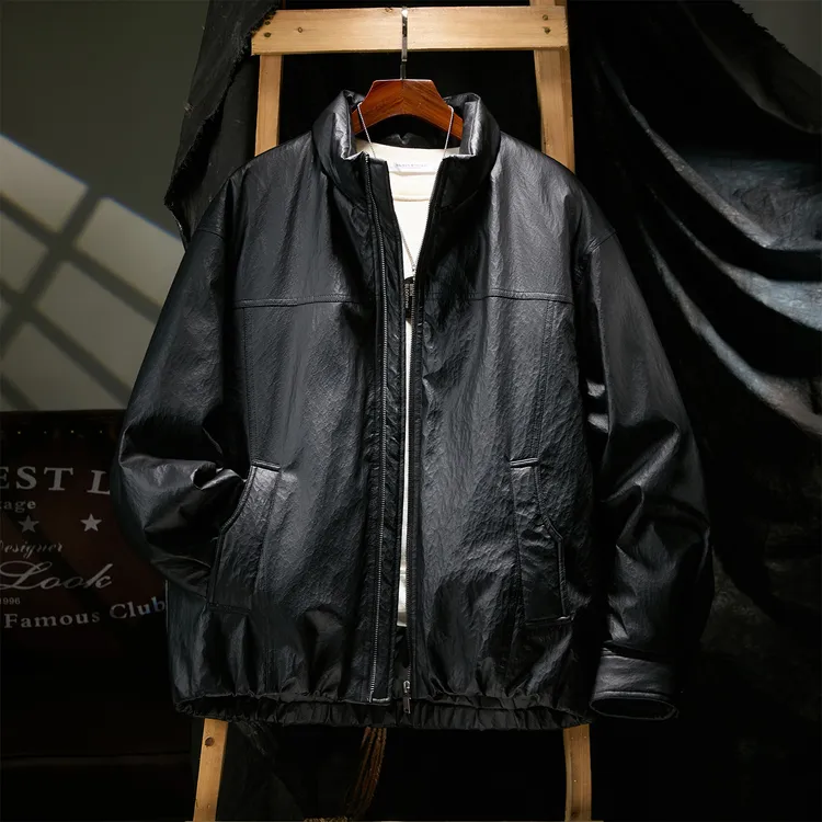 【95白鸭绒】褶皱立领常规款冬季保暖免烫羽绒服859219