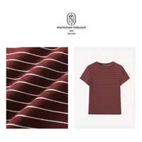 Maritimam Nebulam 【云朵慕斯】圆领条纹修身T恤 SZ2200