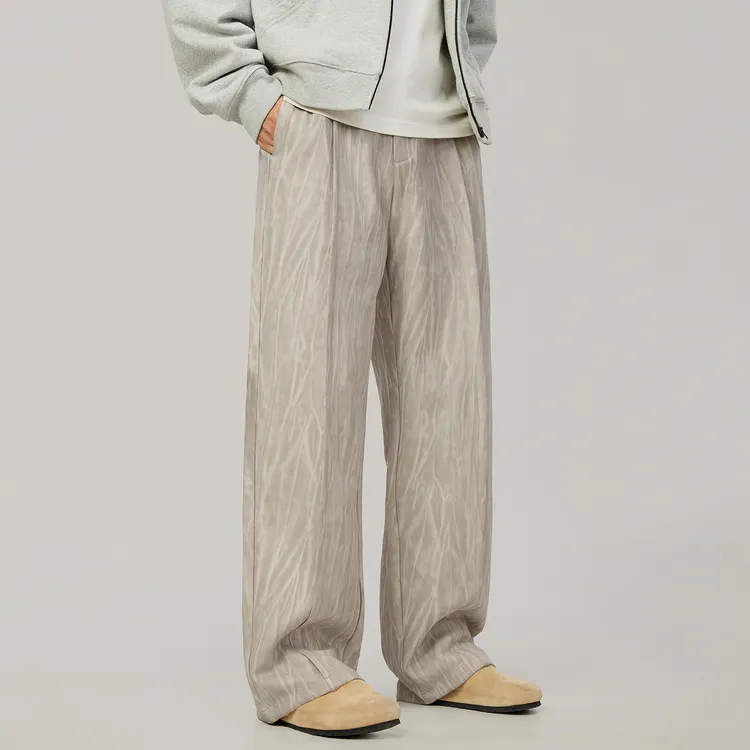 EP美式复古扎染个性休闲裤男2025新款秋季高级感宽松直筒男生长裤