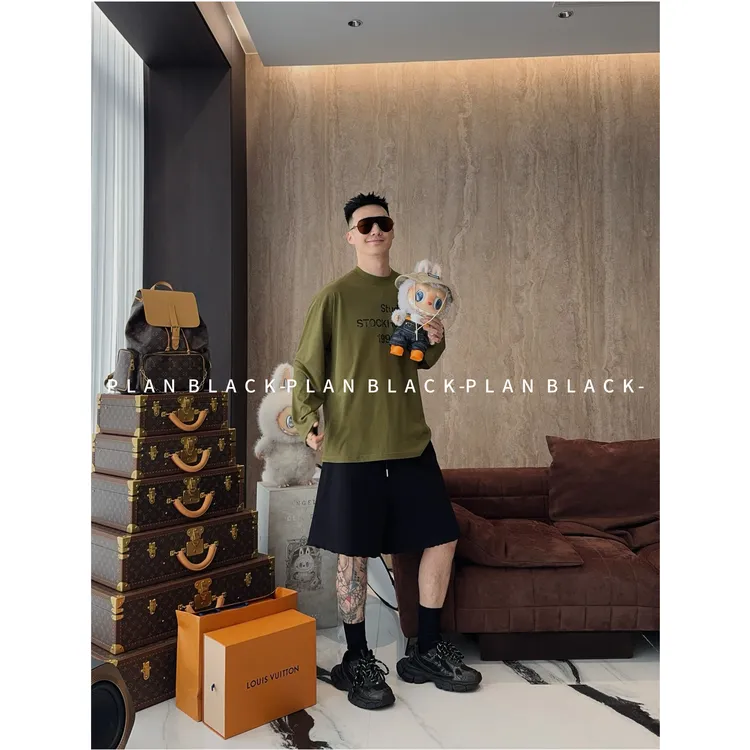 RICH陈发财【字母1996/轻薄系列】单穿打底都好看松弛感情侣T恤8013