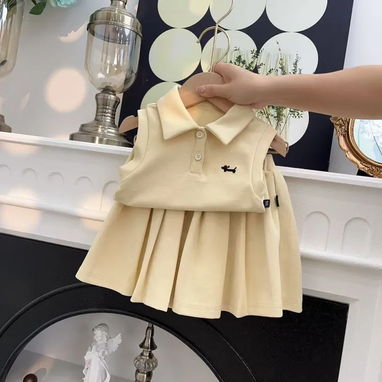 女童夏装套装儿童夏季洋气时髦女宝裙子两件套2025新款