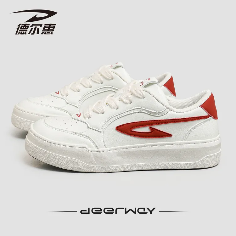 德尔惠女鞋2025新款秋季百搭透气复古小众休闲板鞋欧若风爆款鞋女