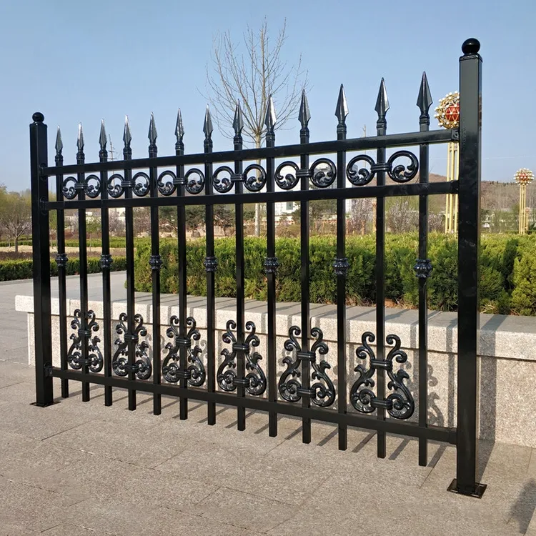 锌钢围墙护栏用于户外庭院别墅学校小区农村院墙隔离不锈钢护栏