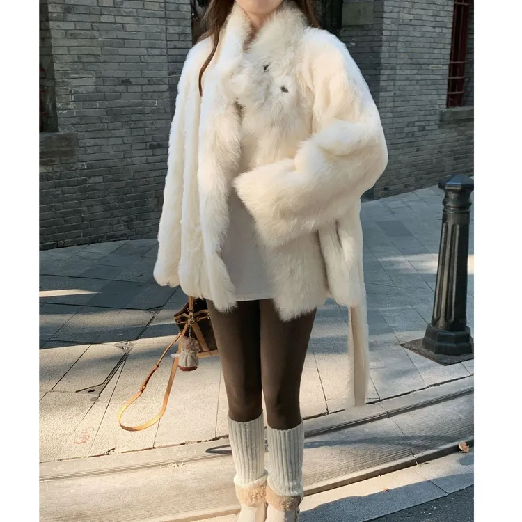 JIAY/进口直毛托斯卡纳皮毛一体双面廓版冬季海宁皮草外套女正品