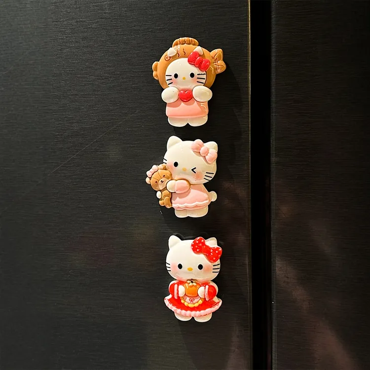 哈喽kitty冰箱贴磁贴冰箱个性创意装饰2025新款可爱磁吸小物件