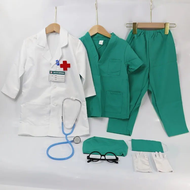 儿童手术服医生服装白大褂幼儿园六一职业扮演医生护士手术演出服