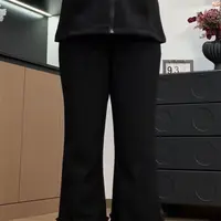 怡尔家{小个子花苞裤}高腰微喇叭弹力裤子