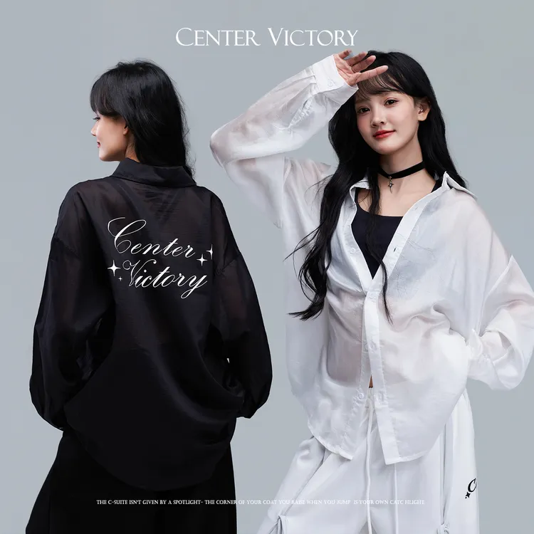 【达人专属】CV 新广场舞潮牌极简美式基础衬衣长袖时尚百搭薄款
