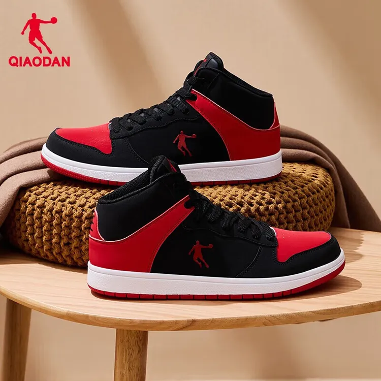 乔丹正品黑红脚趾aj高帮板鞋25春男鞋高帮百搭跑步潮流情侣休闲鞋