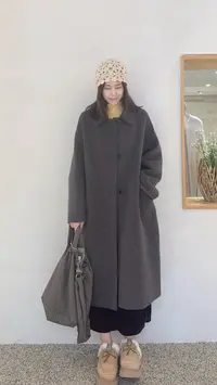 品质女装羊驼羊毛大衣秋冬新款双面毛呢高级氛围感外套气质大衣女