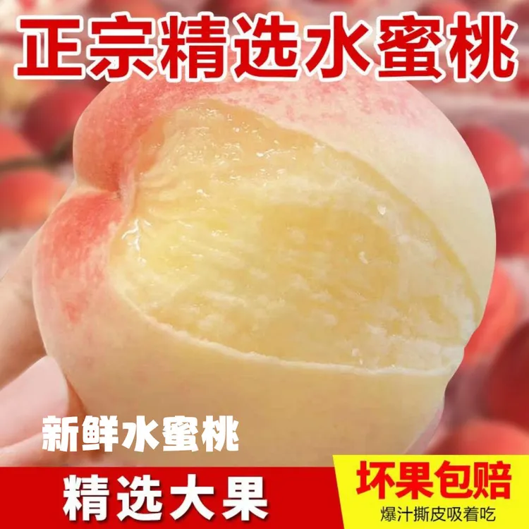 【基地直发】新鲜现摘水蜜桃鲜甜多汁脆甜软糯清香当季水果
