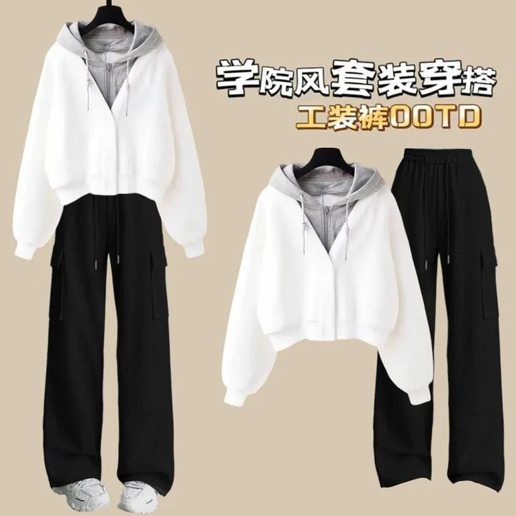 女童大童12-18岁潮款2025新款套装15女孩秋季衣服13时髦初中生14